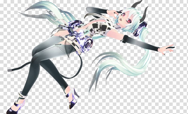 Hatsune Miku MikuMikuDance Vocaloid Blender, shimizu transparent background PNG clipart