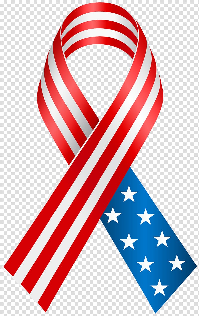Flag of the United States Ribbon , USA transparent background PNG clipart