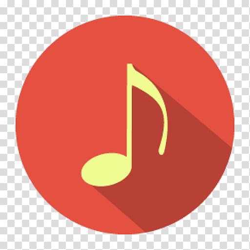 red music note transparent background