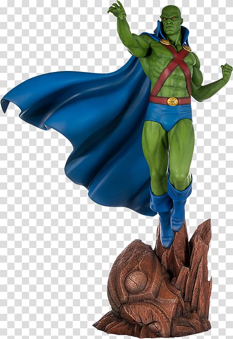 Martian Manhunter Batman Super Powers Collection Sculpture Statue, batman transparent background PNG clipart