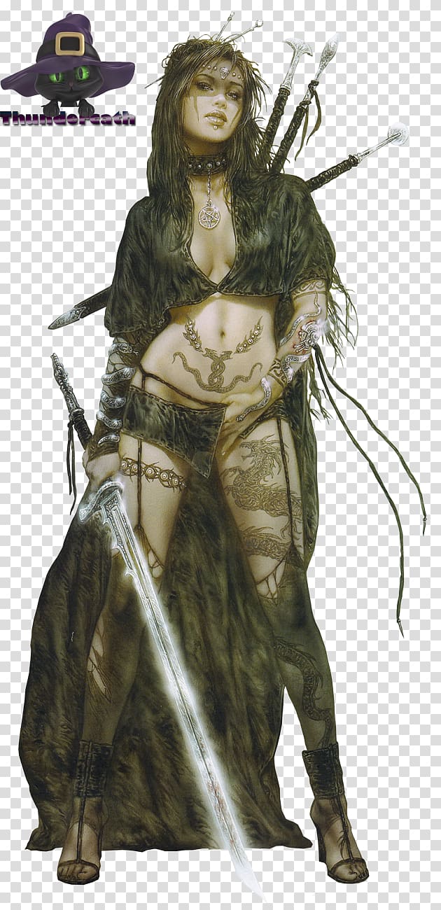 gorgeous chinese girl in tattoos, by luis royo, in