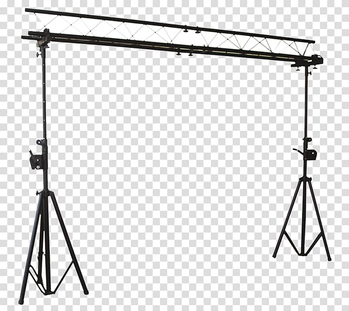 Ibiza Light 3m Light Bridge with a Winch Disco Stage Lighting Bridge Truss Stand 3m 12 effects Portique d\'eclairage, truss with light transparent background PNG clipart