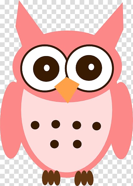 Owl Pink , Cupcake Pink Kartun transparent background PNG clipart