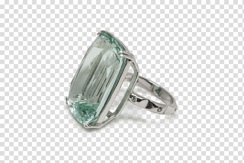 Emerald Ring Jewellery Silver Product design, aquamarine rings transparent background PNG clipart