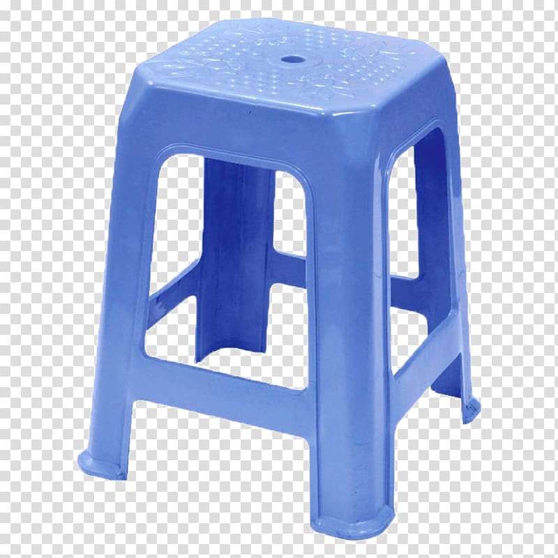 plastic Stool Chair Furniture Blue, chair transparent background PNG clipart