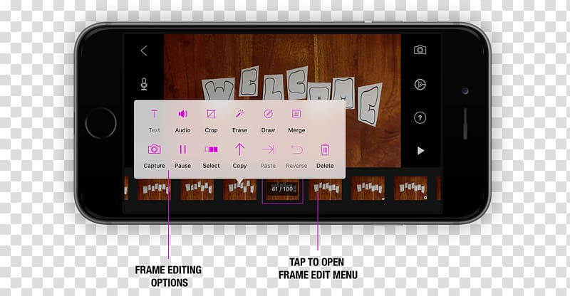 Smartphone Frames Digital frame Stop motion, onoff transparent background PNG clipart