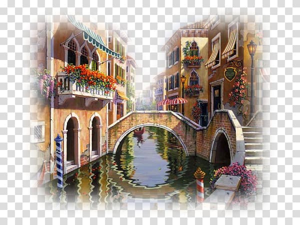 Venice Art Landscape painting Landscape painting, porcelain transparent background PNG clipart
