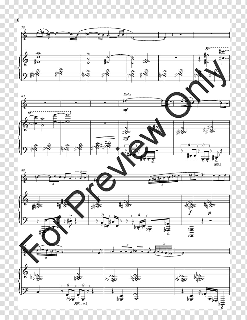 Sheet Music Choir J.W. Pepper & Son SATB, oboe transparent background PNG clipart