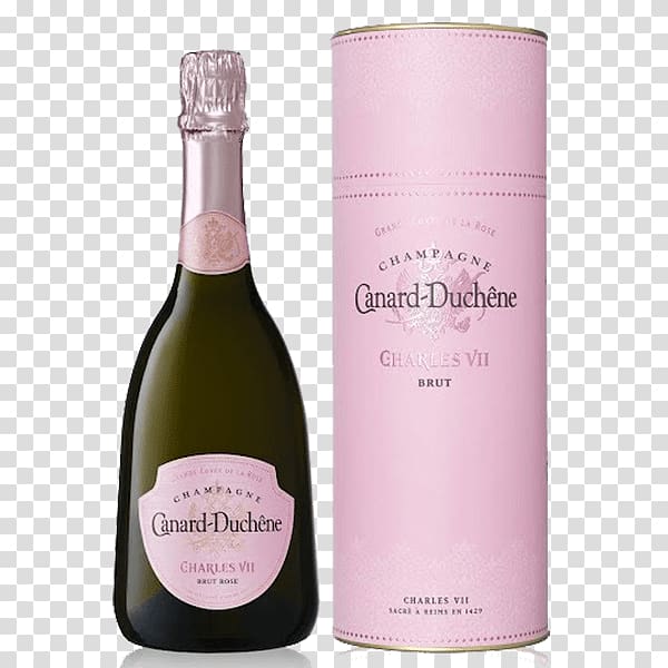 Canard-Duchene Charles VII Brut Champagne bottle with can, Canard Duchêne Charles VII transparent background PNG clipart