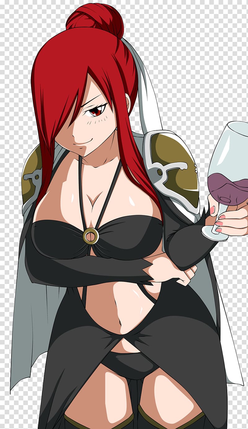 Erza Scarlet Mirajane Strauss Anime Fairy Tail Character, others transparent background PNG clipart