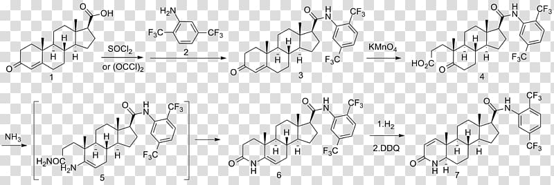 Dutasteride Finasteride 5α-Reductase inhibitor Benign prostatic hyperplasia, Chemical Synthesis transparent background PNG clipart