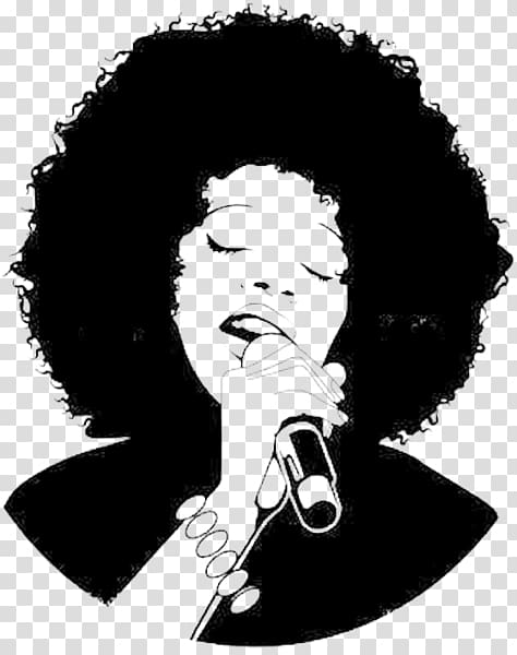 Afro-textured hair African American Singing, singing transparent background PNG clipart