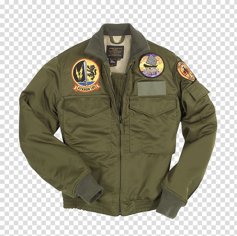 Flight jacket MA-1 bomber jacket Leather jacket Alpha Industries, Bunker Gear transparent background PNG clipart