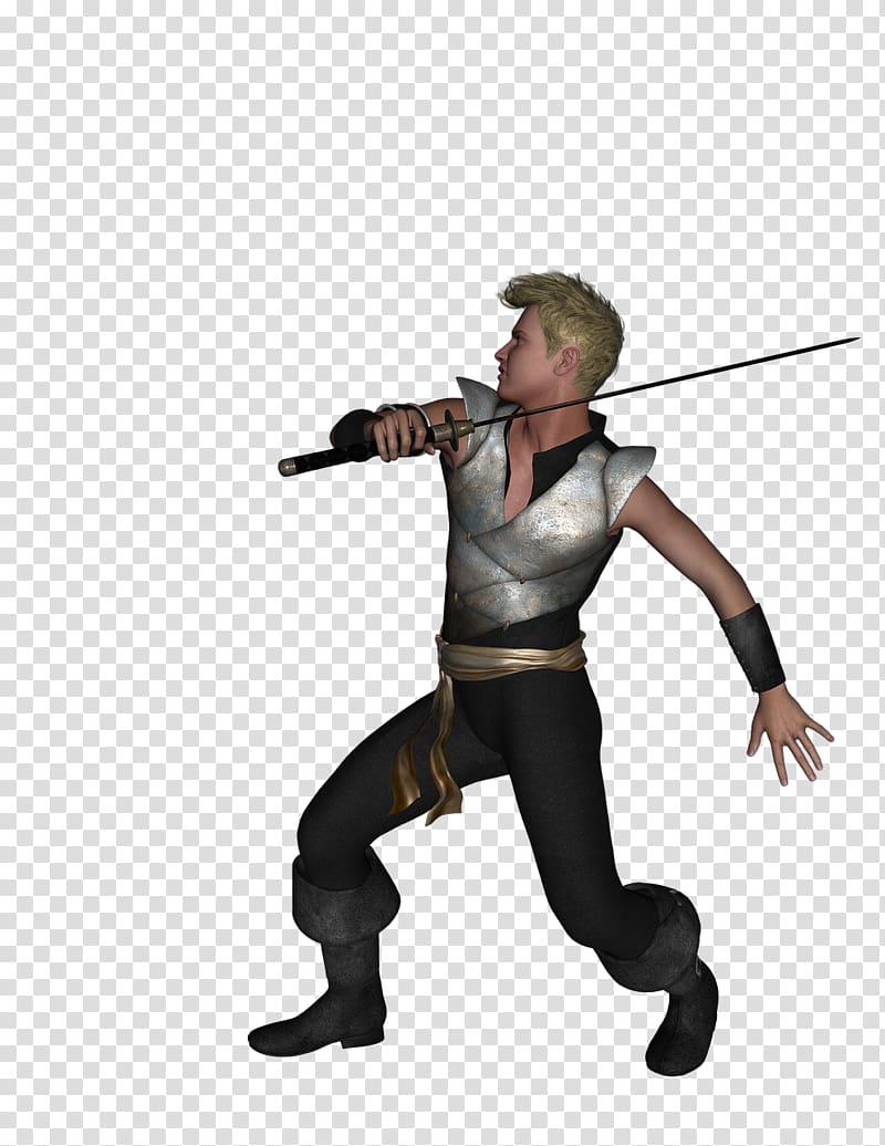 Sword Warrior, fighting transparent background PNG clipart