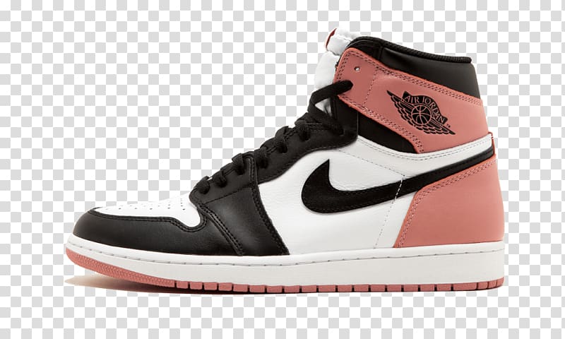 Air Jordan Pink White Sneakers Nike, michael jordan transparent background PNG clipart