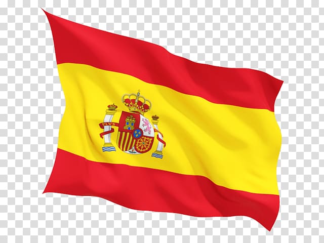 yellow and red flag, Spain Flag Wave transparent background PNG clipart