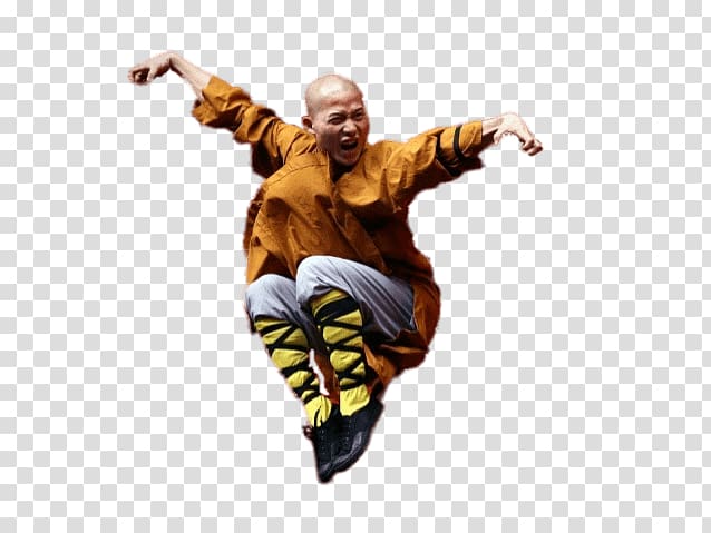 person jumping , Shaolin Monk Jumping Up transparent background PNG clipart