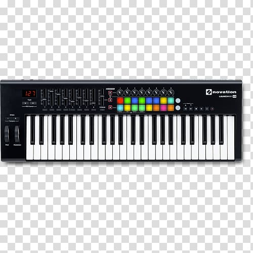Computer keyboard MIDI Controllers Novation Digital Music Systems MIDI keyboard Novation Launchkey 49 MKII, key transparent background PNG clipart