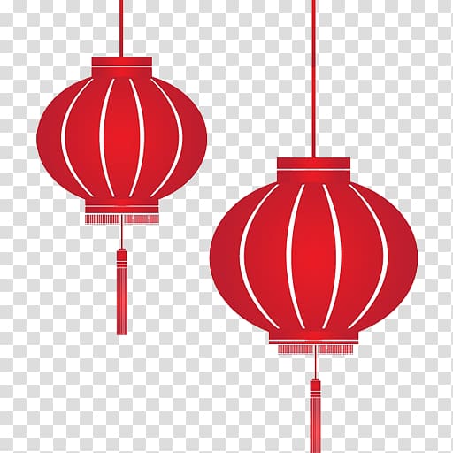 Paper lantern Chinese New Year Lantern Festival, Chinese New Year transparent background PNG clipart