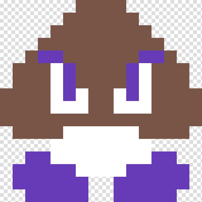 Super Mario Bros. Goomba Pixel art, anger buckle transparent background PNG clipart