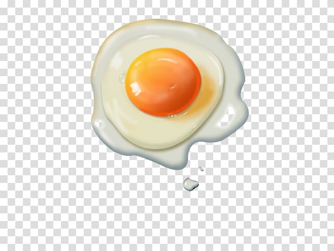 Fried egg Yolk Breakfast Food, Cartoon fried eggs transparent background PNG clipart