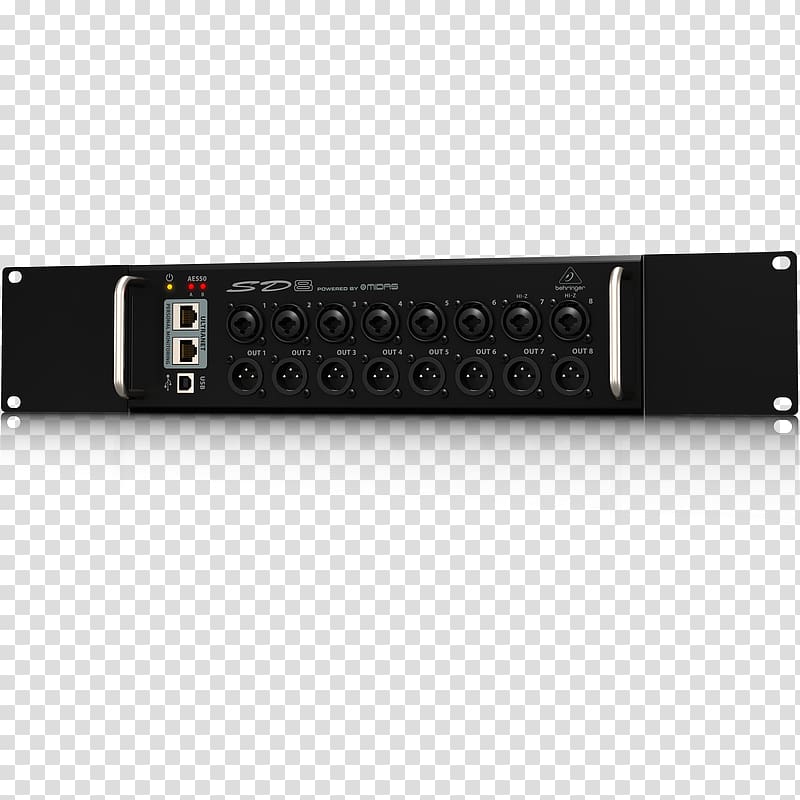 Behringer X Air XR18 Stage box BEHRINGER X32 Caja Escenario Behringer Sd8midas Control Remoto 8 Canales, year end clearance sales transparent background PNG clipart