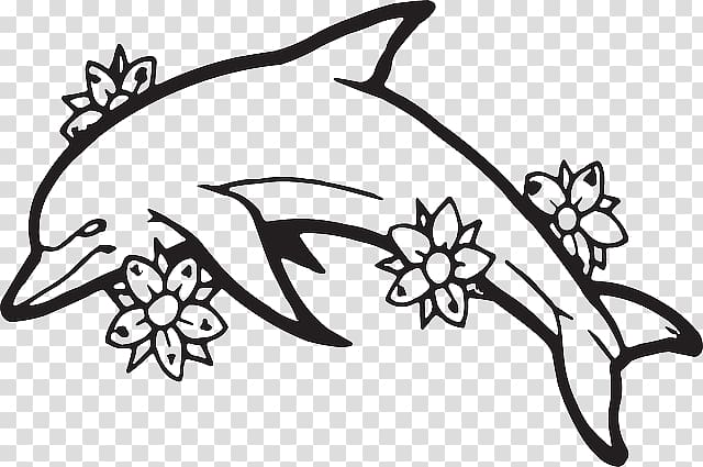 Tattoo Oceanic dolphin Flash Body art, Oceanic Dolphin transparent background PNG clipart