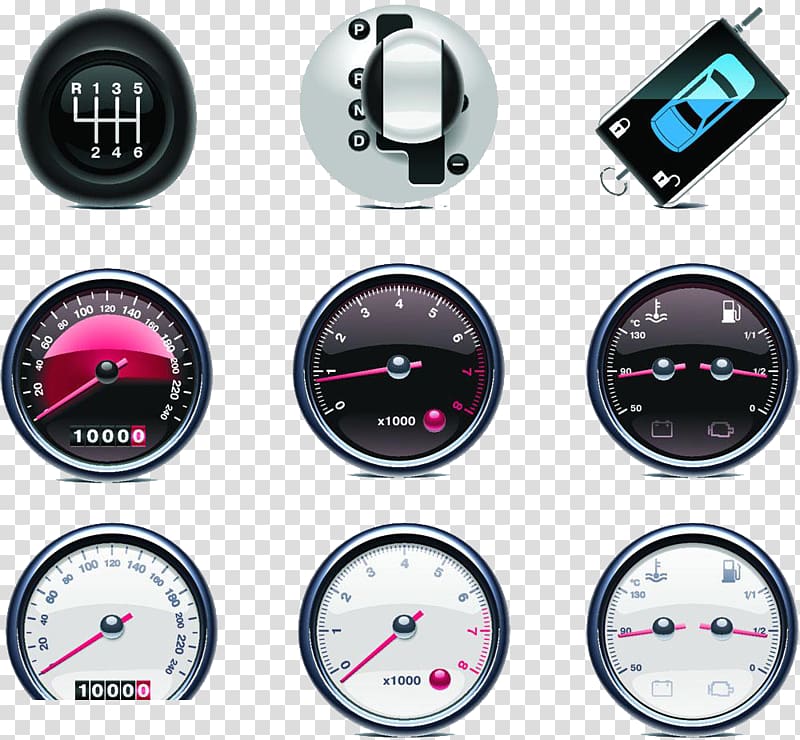 Car Speedometer , Car several time speed table high-definition deduction material transparent background PNG clipart