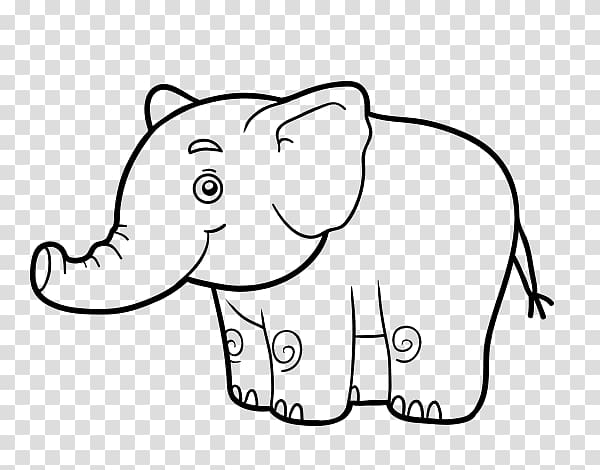 Elephant Coloring Book Drawing Elephantidae, Elephant color transparent background PNG clipart