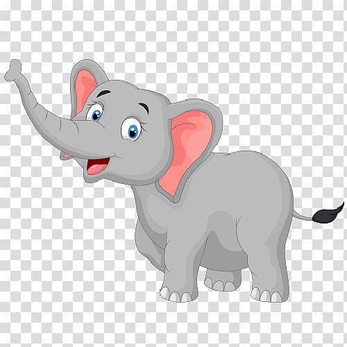 Elephant Cartoon, baby elephant transparent background PNG clipart