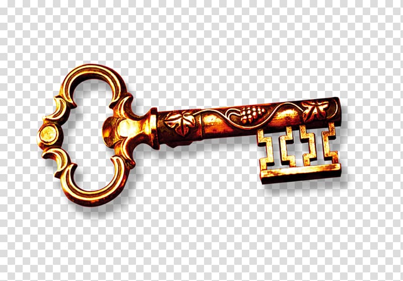 Key Door Nissan Icon, Vintage brass keys transparent background PNG clipart