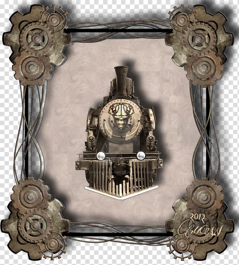 Glasseffect Locomotive Metal Cork, glowing halo transparent background PNG clipart
