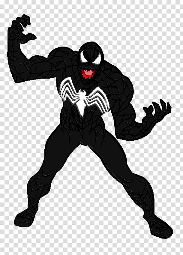 Venom Supervillain Comic book Fan art, Venom symbiote transparent background PNG clipart