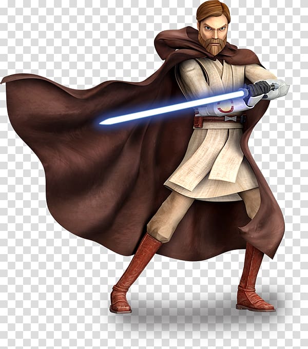 Obi Wan Kenobi Cartoon - A fictional male character from the star wars