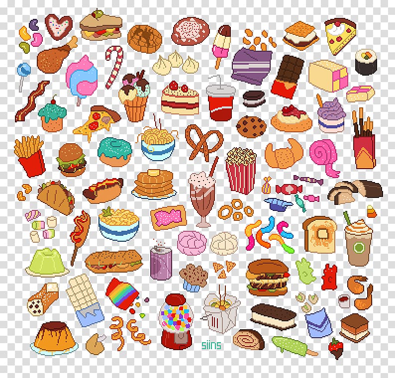 variety of food , Junk food T-shirt Redbubble Cuteness, Food Collection transparent background PNG clipart