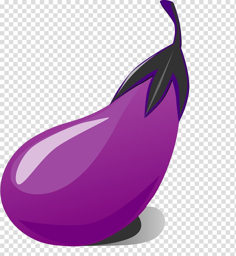 Eggplant Cartoon Vegetable, Cartoon eggplant material transparent background PNG clipart