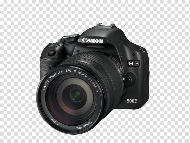 Canon EOS 450D Canon EOS 1100D Canon EOS 500D Canon EOS 300D Canon EOS 50D, Black Canon SLR cameras transparent background PNG clipart