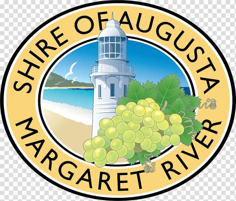 Margaret River Augusta Logo Emblem Brand, western festival transparent background PNG clipart
