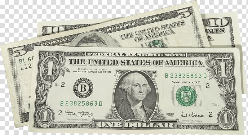 United States one-dollar bill Banknote United States Dollar Federal Reserve Note United States one hundred-dollar bill, Money transparent background PNG clipart