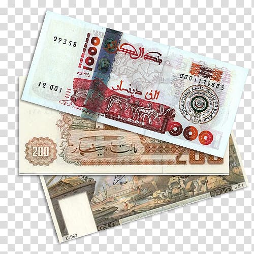 Algerian dinar Standard Catalog of World Paper Money Banknote Currency, banknote transparent background PNG clipart