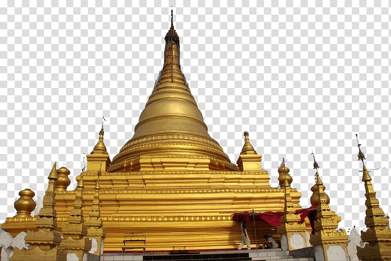 Wat Pagoda Stupa, Pyramid-like pagoda transparent background PNG clipart