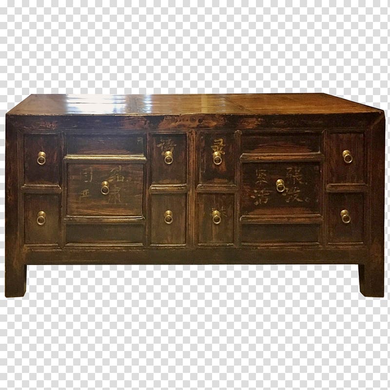 Buffets & Sideboards Antique Drawer Chest Table, Chinese antique transparent background PNG clipart