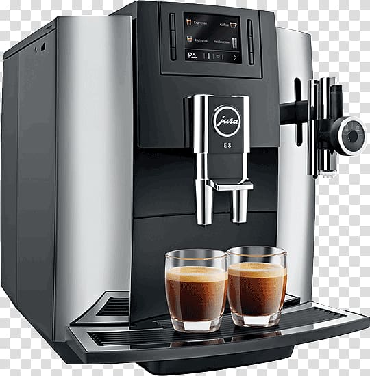 Coffee Espresso Cappuccino Cafe Jura E8, Coffee transparent background PNG clipart