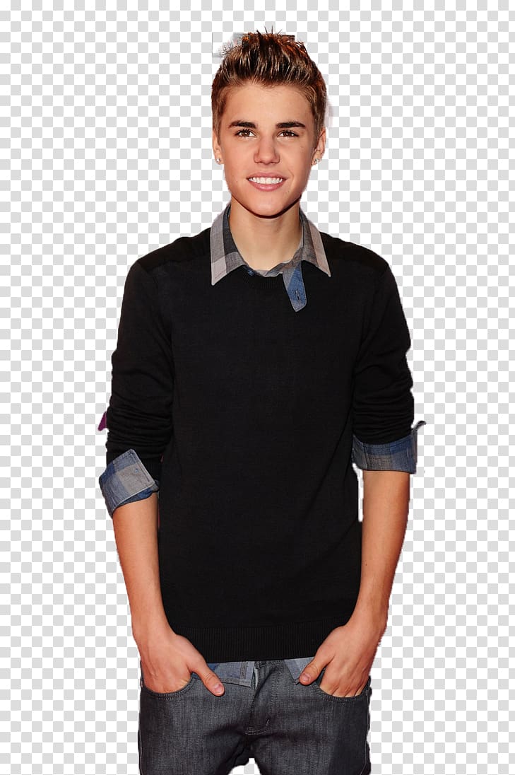 Justin Bieber T-shirt Hairstyle 2011 MTV Europe Music Awards Polo shirt, 26 transparent background PNG clipart