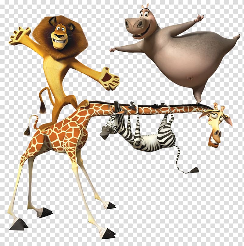 Madagascar characters, Gloria Alex Melman Marty Madagascar 3: The Video Game, Madagascar transparent background PNG clipart