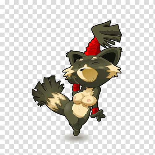 Dofus Raccoon dog Donjon Carnivora Wakfu, Tanuki transparent background PNG clipart