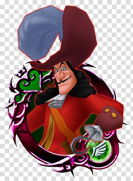 Captain Hook Peter Pan Kingdom Hearts χ Smee Cinderella, captain hook transparent background PNG clipart