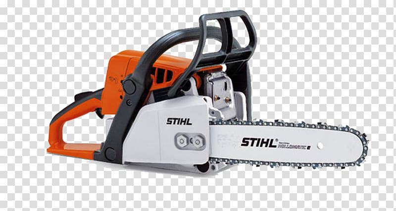 Stihl Chainsaw Tool Price, Orange small chainsaw transparent background PNG clipart