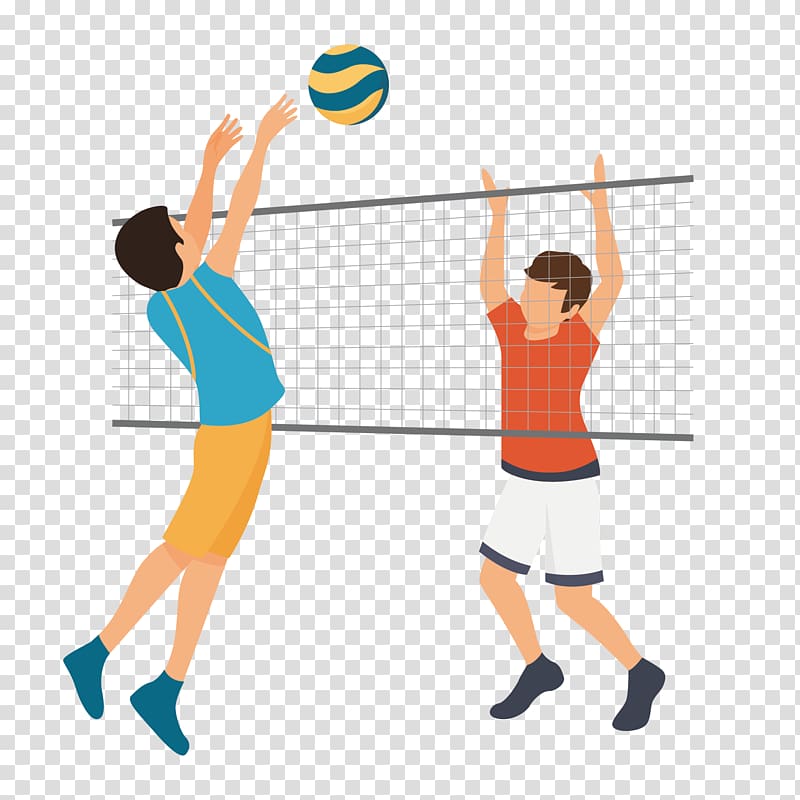 volleyball illustration, Euclidean Volleyball Motion, Men\'s Volleyball transparent background PNG clipart