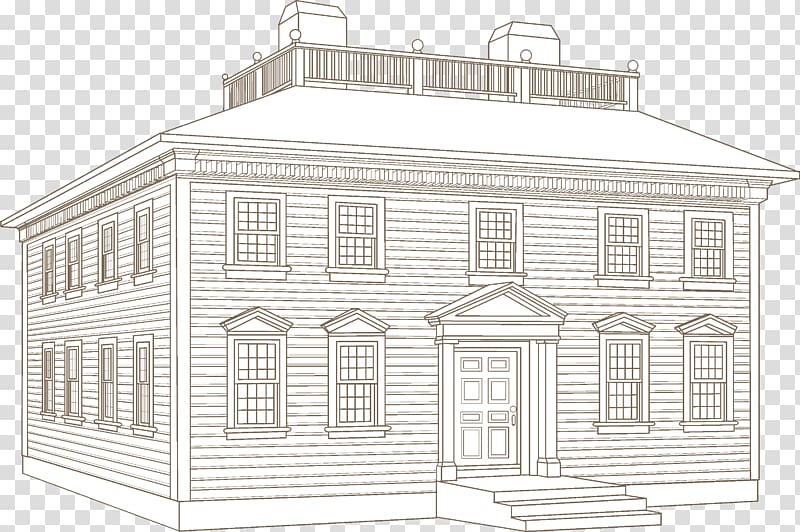 Furniture Classical architecture Facade House, vinyl siding transparent background PNG clipart